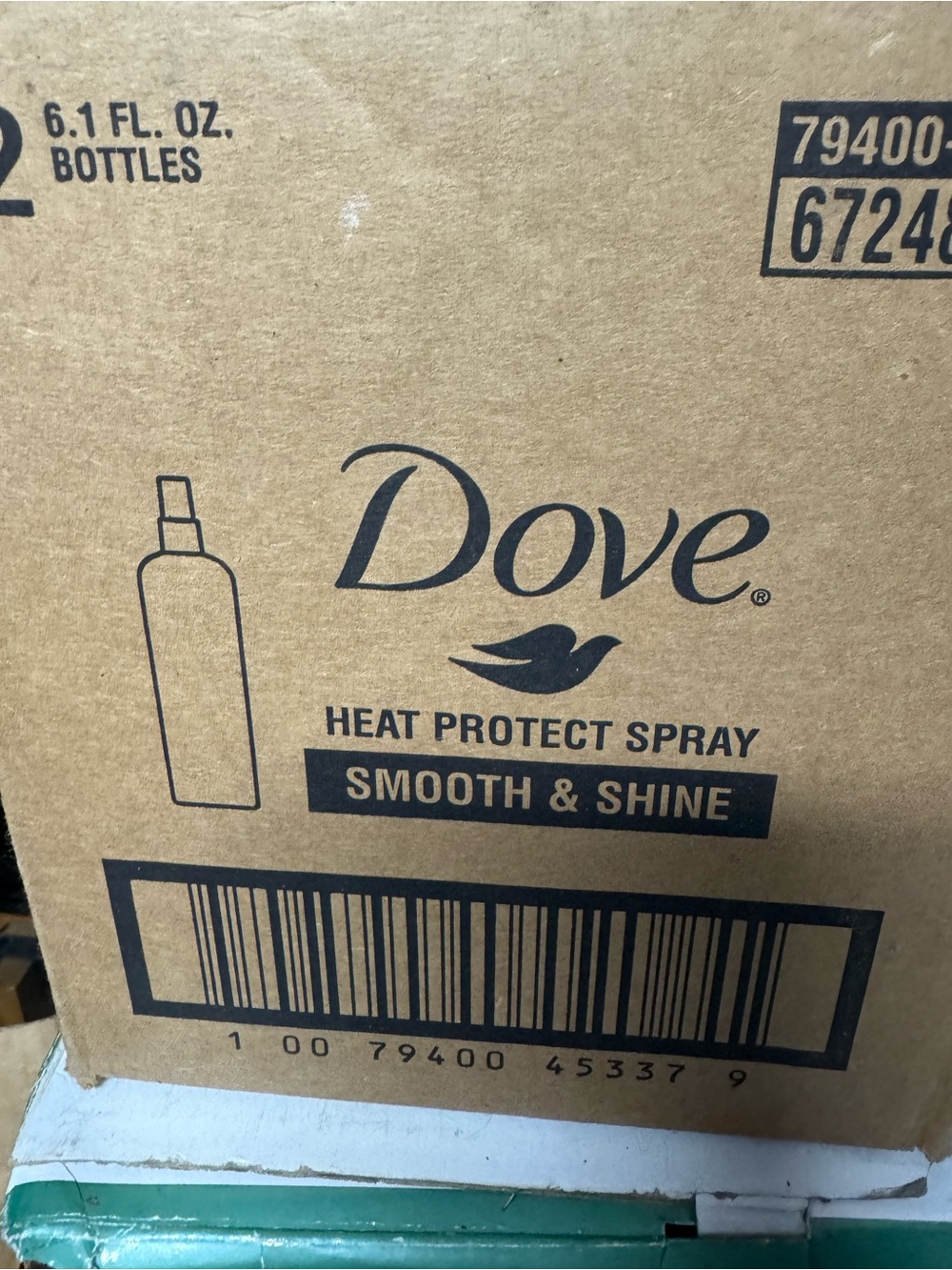 Dove Heat Protect Spray Smooth & Shine - case of 12- 6.1 Fl Oz bottles